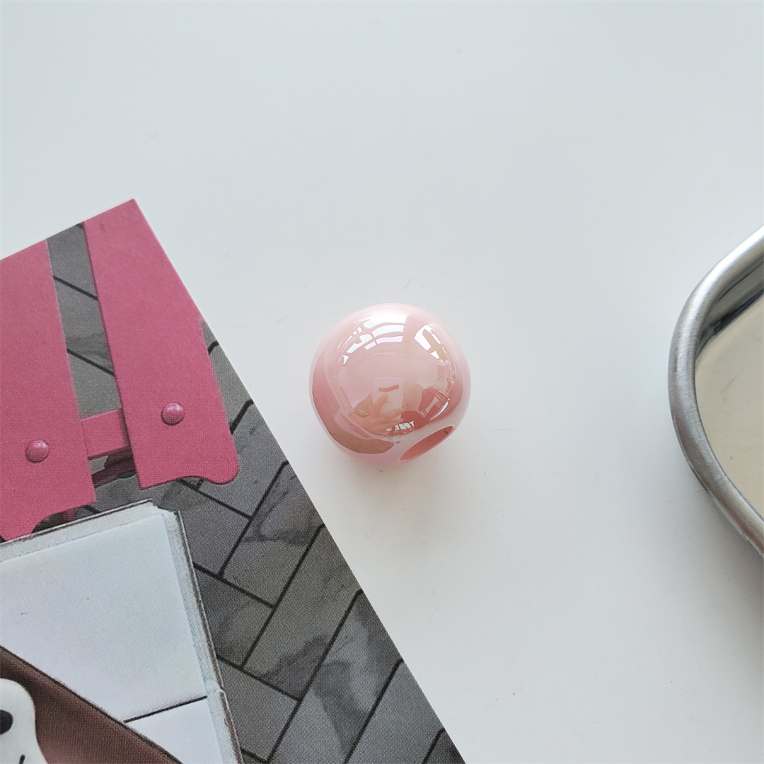 亚克力七彩贝壳大孔圆珠散珠手工串珠DIY抖音爆款手机链饰品配件详情8