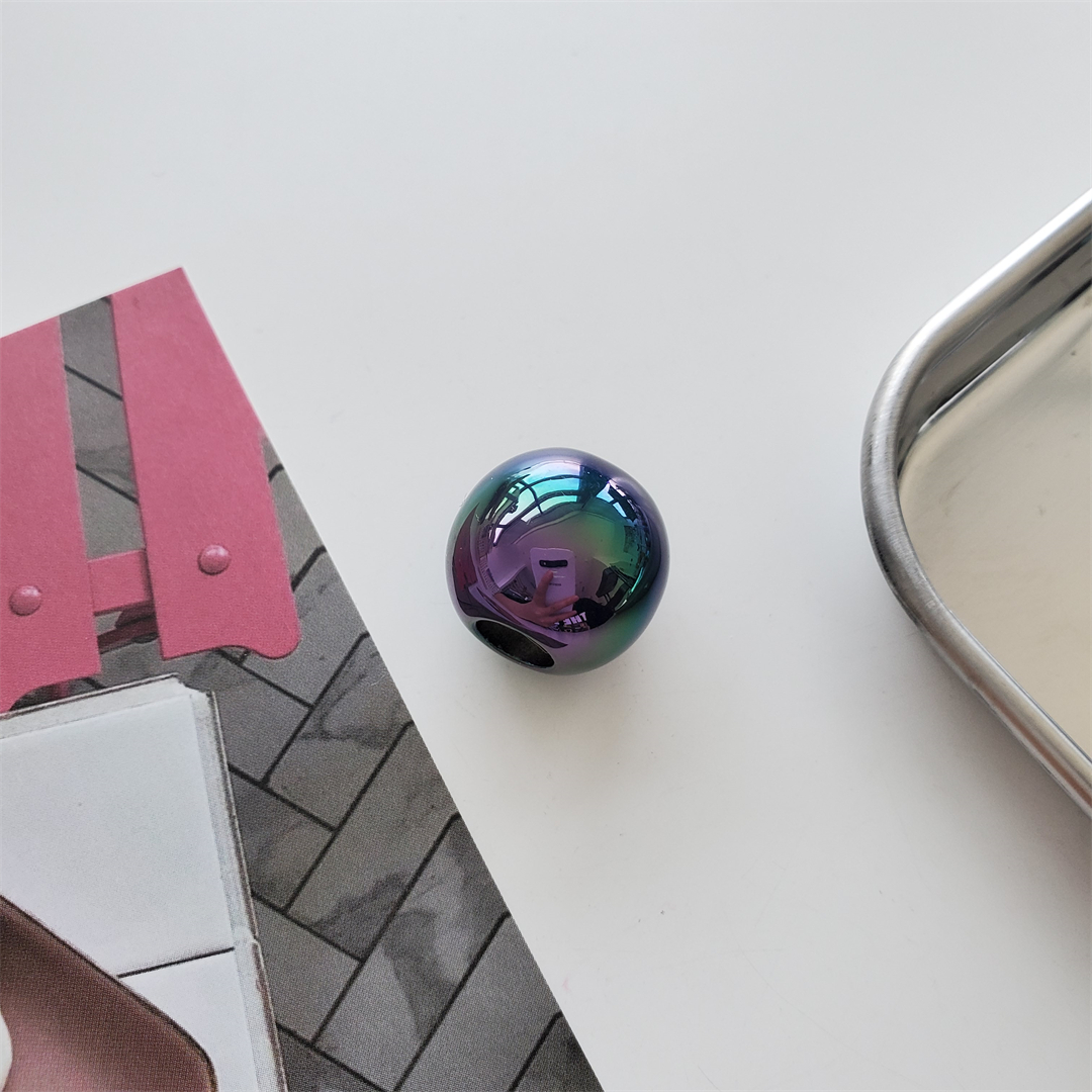 亚克力七彩贝壳大孔圆珠散珠手工串珠DIY抖音爆款手机链饰品配件详情16