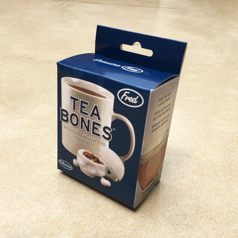 创意白色骷髅头泡茶器 硅胶茶漏茶滤器骷髅骨造型泡茶工具 厂家直销现货批发详情7