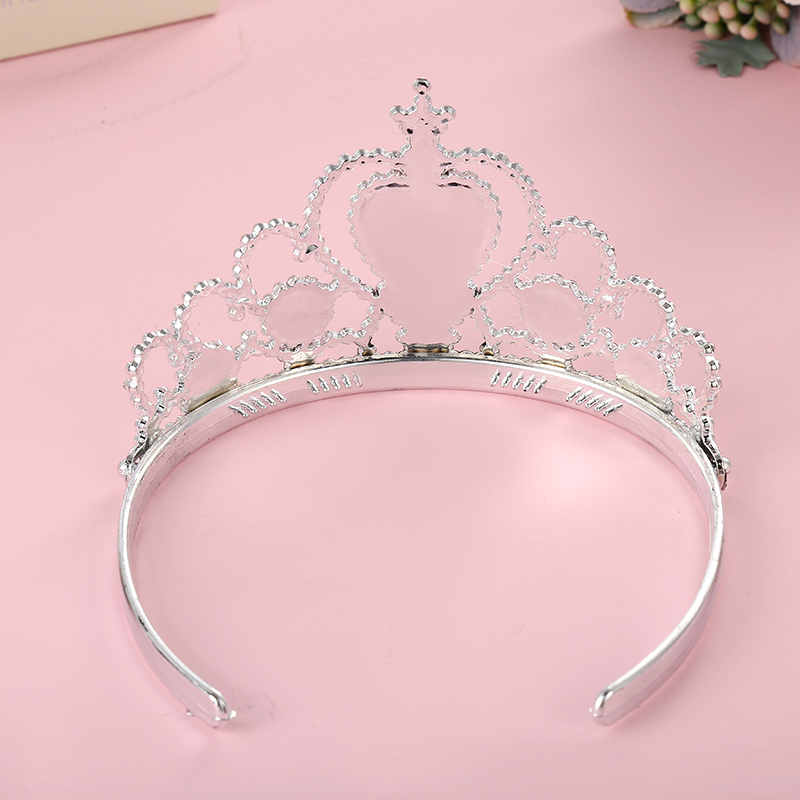 Heart-shaped set, regular crown, Korean-style crown wreath, medium-sized crown hat, little girl crown Specification image