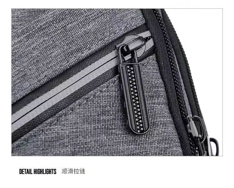 韩版大容量牛津布男士胸包2021新款防水耐磨背包多功能单肩斜挎包详情27