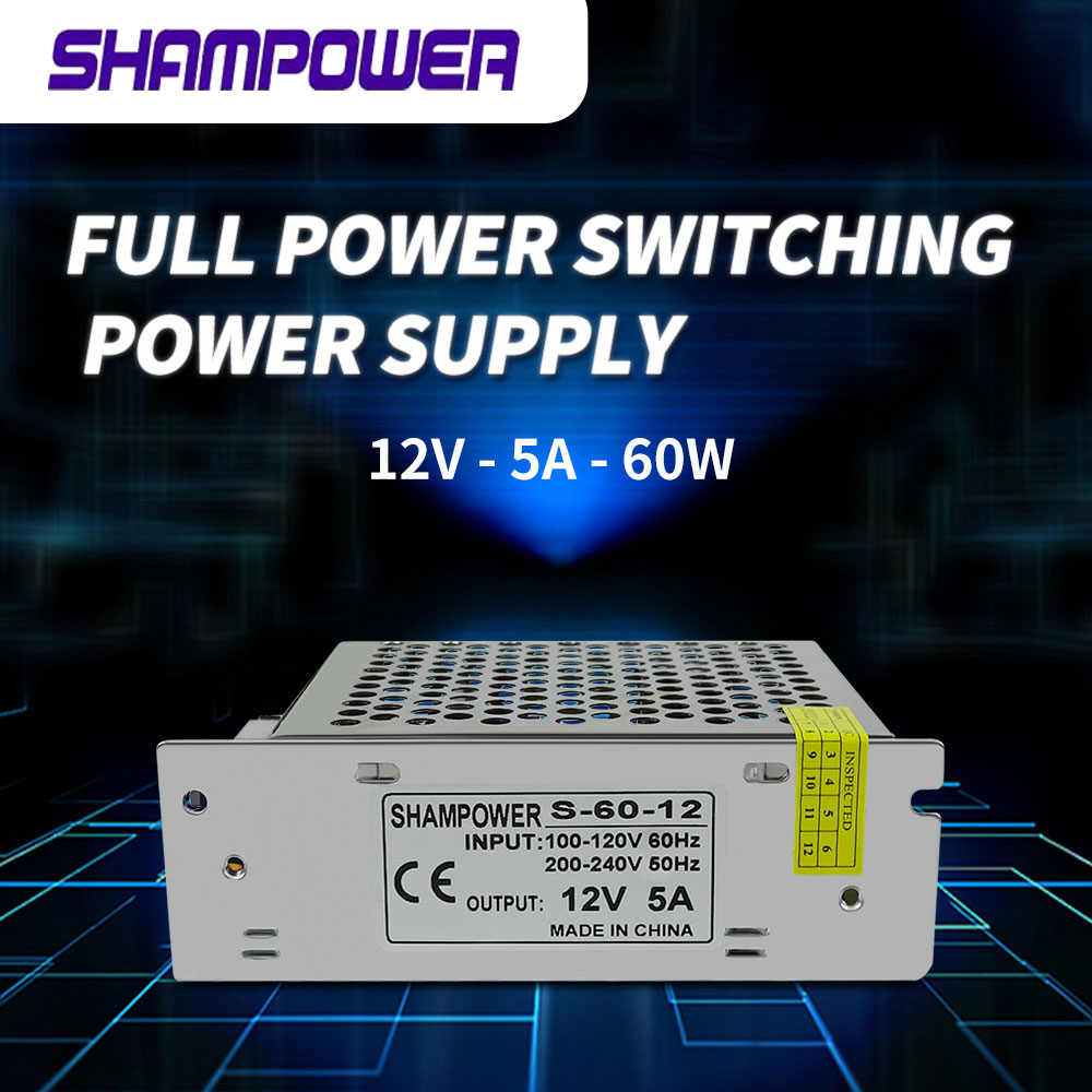 Smps Dc 12V5a Led Switching Power 12W Led Light With Security/Adapter Power Supply