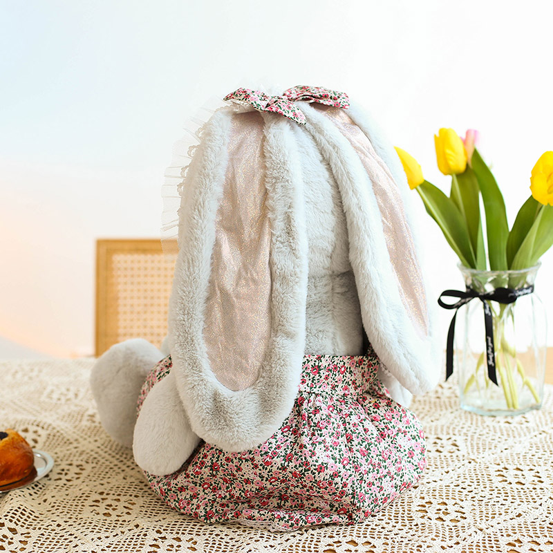 2022 New Pastoral Rabbit Plush Toy Cute Male And Female Bedroom Birthday Gift Plush Toy 40M Specification drawing