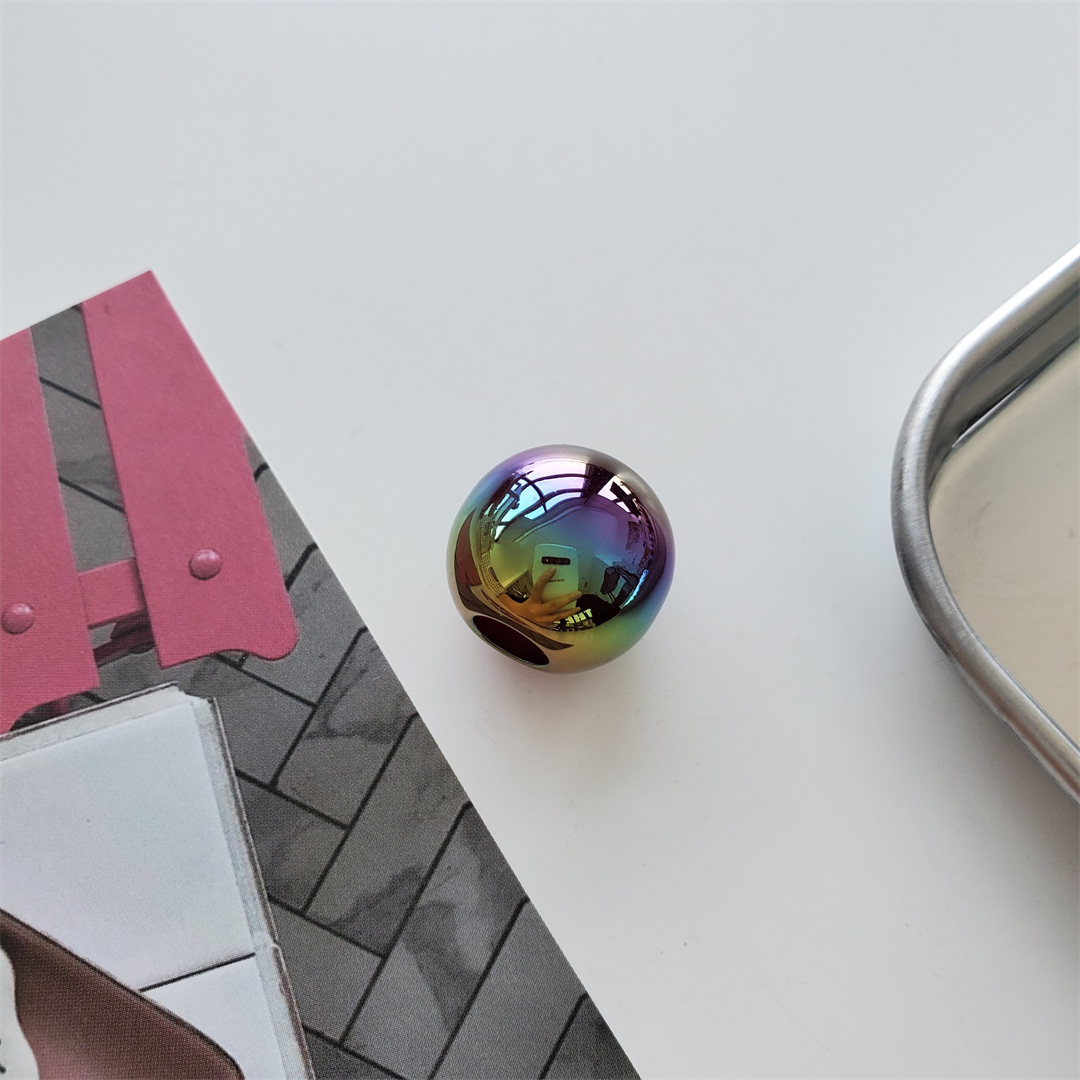 亚克力七彩贝壳大孔圆珠散珠手工串珠DIY抖音爆款手机链饰品配件详情11