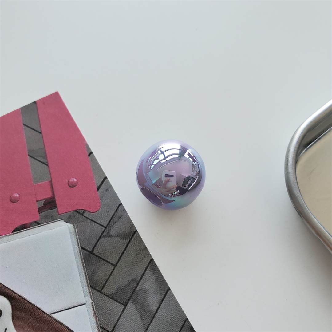 亚克力七彩贝壳大孔圆珠散珠手工串珠DIY抖音爆款手机链饰品配件详情13