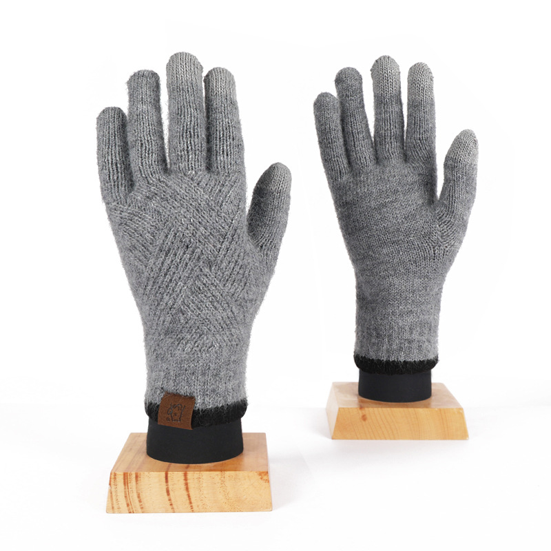 手套、成人手套/触屏/保暖白底实物图