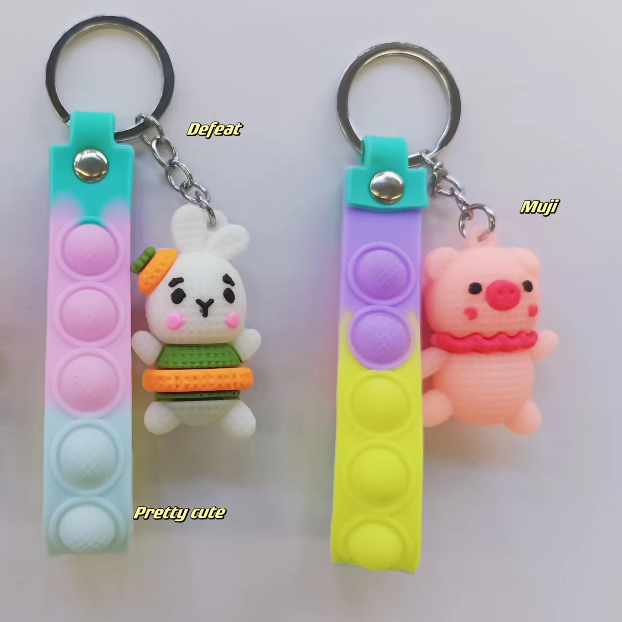 Wool-Like Thread Doll Keychain Pendant Cute Panda Sheep Bag Pendant Specification drawing