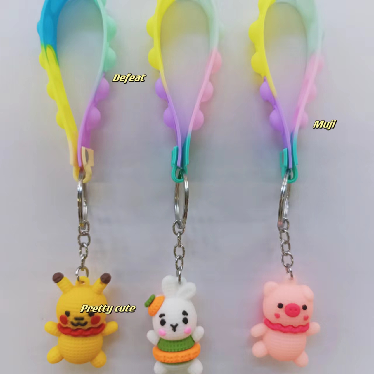 Wool-Like Thread Doll Keychain Pendant Cute Panda Sheep Bag Pendant details Picture