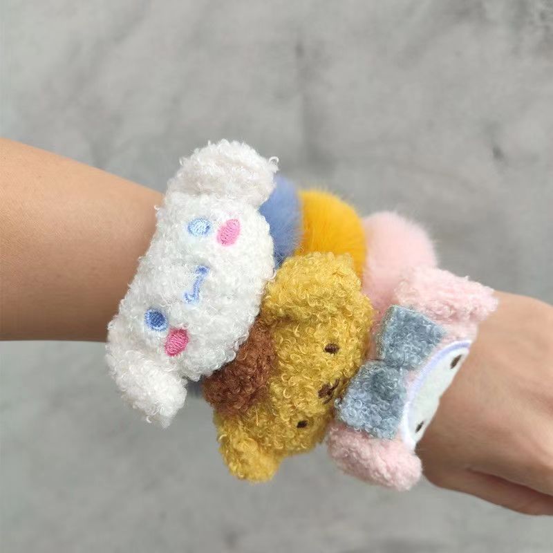 Winter Ins Candy Scrunchie Head Rope Girl High Ponytail Sweet Plush