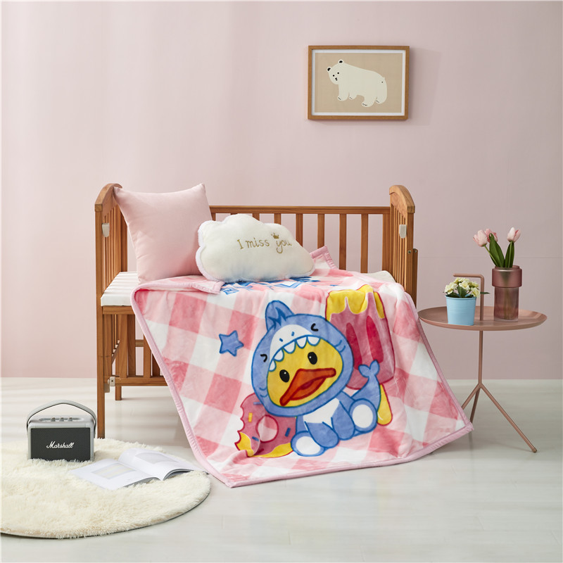 True Aimei blanket children air conditioning blanket cloud blanket blanket cover blanket lovely printed blanket boys and girls manufacturers direct foreign trade specialized for small size blanket 110x140cm