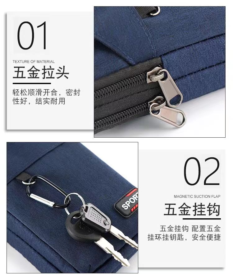男士户外腰包中老年地摊钱包户外穿皮带手机零钱包批发详情15