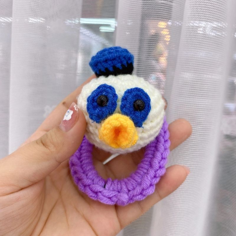 儿童毛线编织卡通头像发圈宝宝头绳韩国公主可爱小女孩头饰头饰发饰品佳凯22图