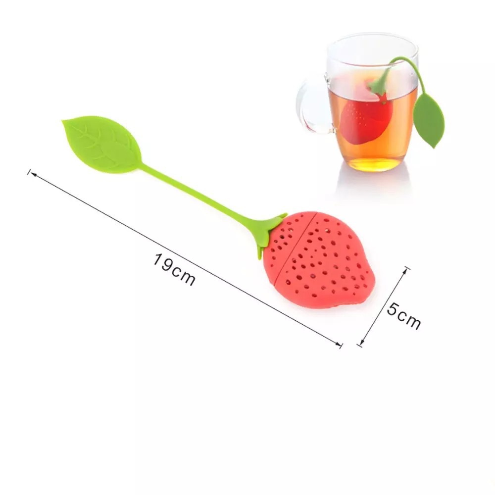 趣味草莓茶叶过滤器 家居礼品 草莓硅胶泡茶器 创意泡茶模具 懒人茶叶茶渣滤茶器详情5