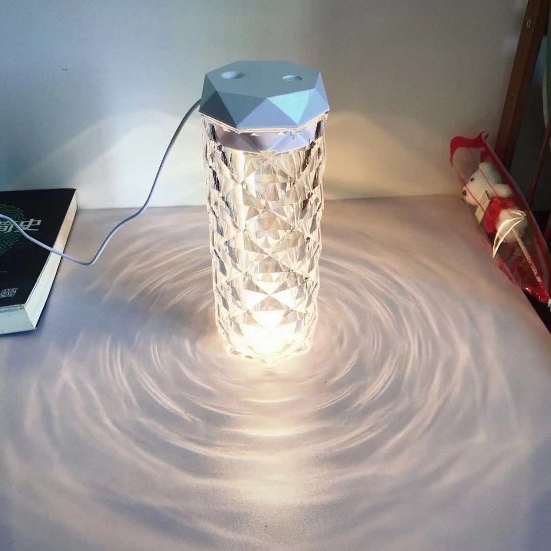 Rose lamp humidifier, diamond crystal rose ambient lamp humidifier pic 4