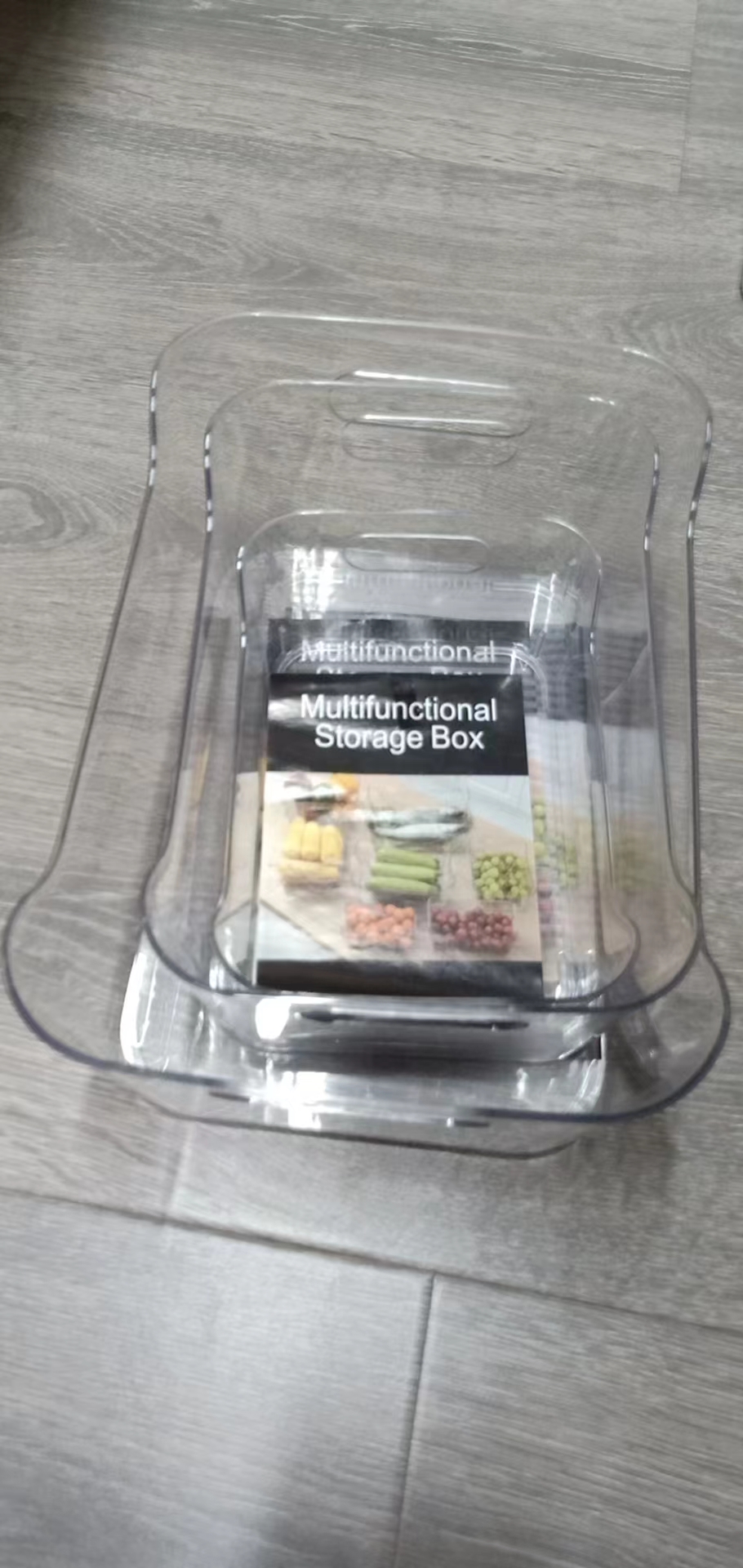 U-Shaped Refrigerator Storage Box Food Grade Crisper Kitchen Vegetable Organizer