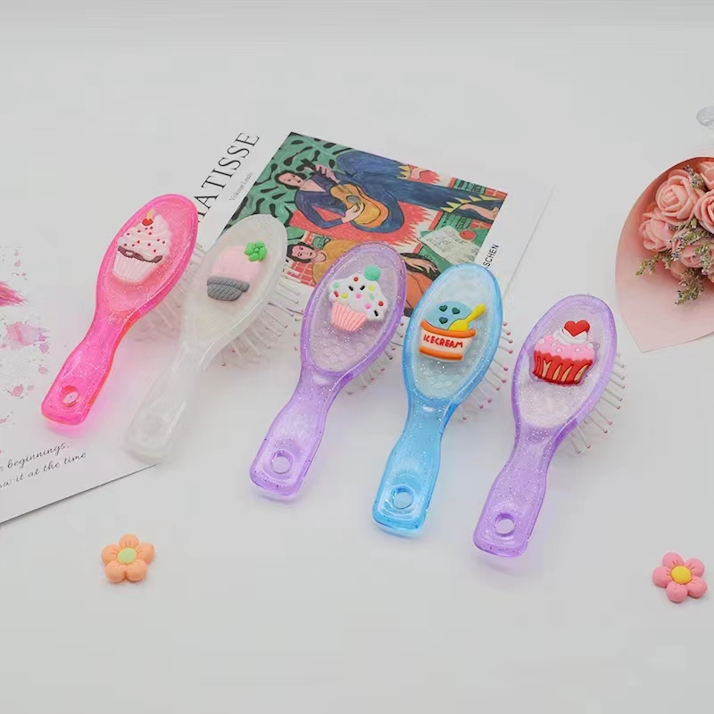 儿童可爱梳子卡通水晶梳美发梳子 厂家直销