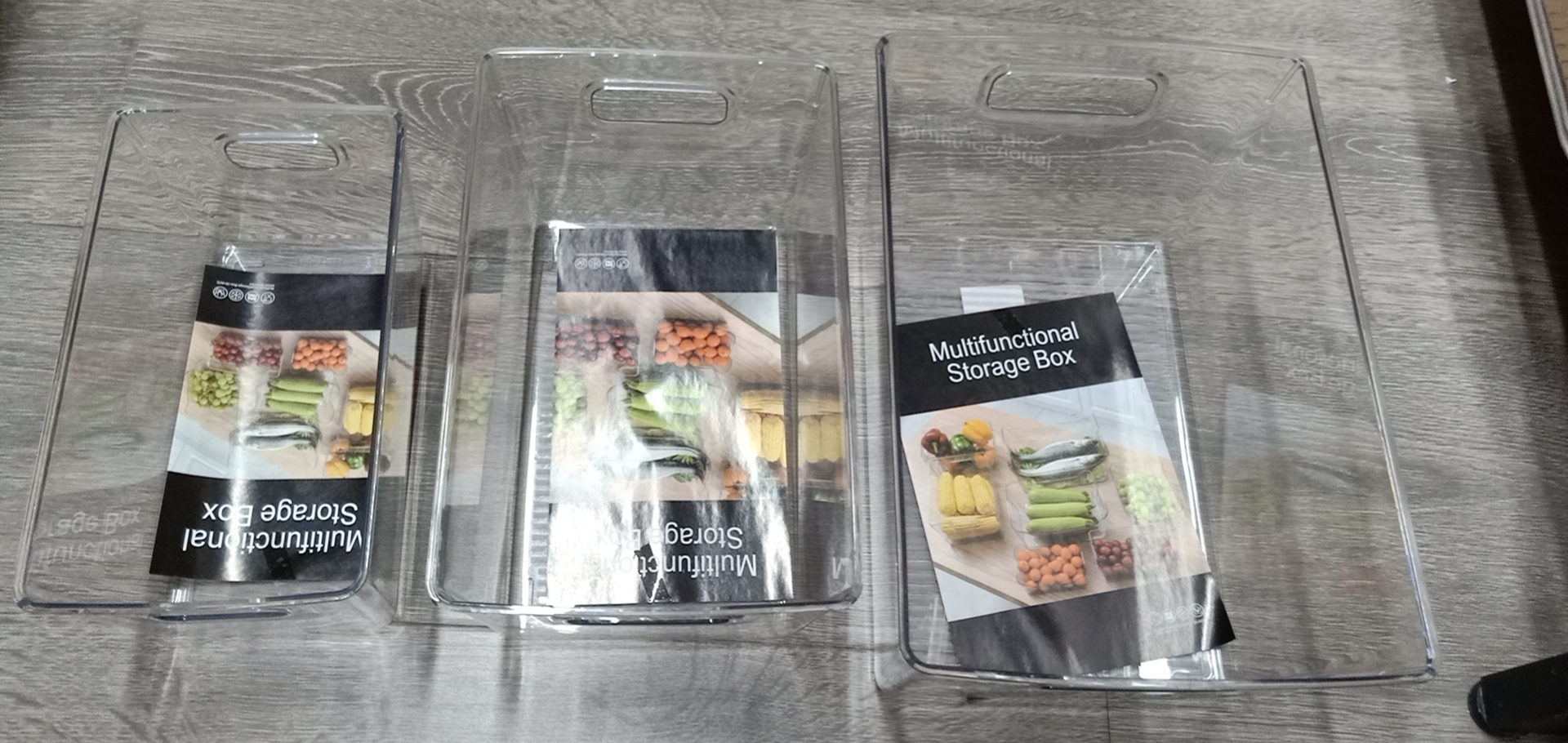 Kitchen refrigerator fruit vegetable meat fresh storage multi-purpose storage box finishing device thumbnail
