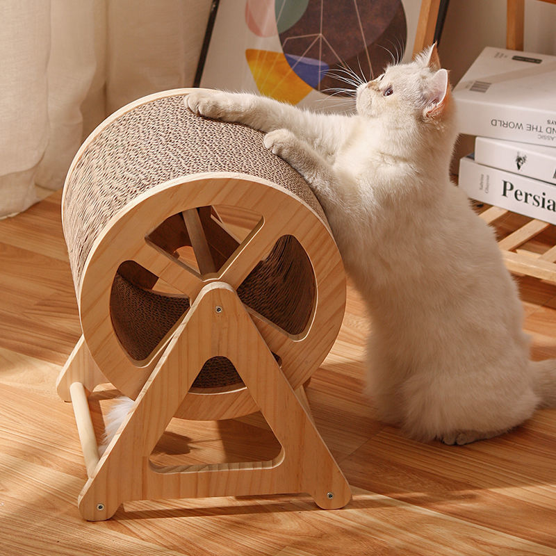 The new Ferris wheel style of pet supplies, the cat climbing frame, has a novel design, is wear-resistant and scratch-resistant, and can relieve boredom and have fun. It's a cat toy villa Application Scenario