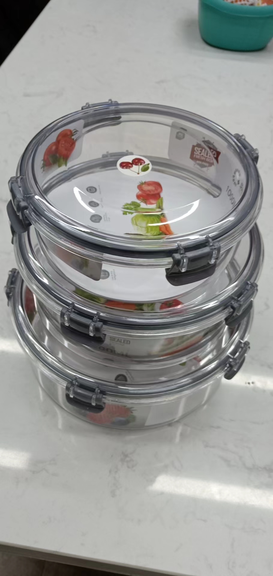 Loco Loco food grade refrigerator storage box Food sealed crisper frozen frozen fruit and vegetables meat storage