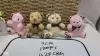 Cute bow bear figurines, multi-color pendants, colors can be mixed. details Picture