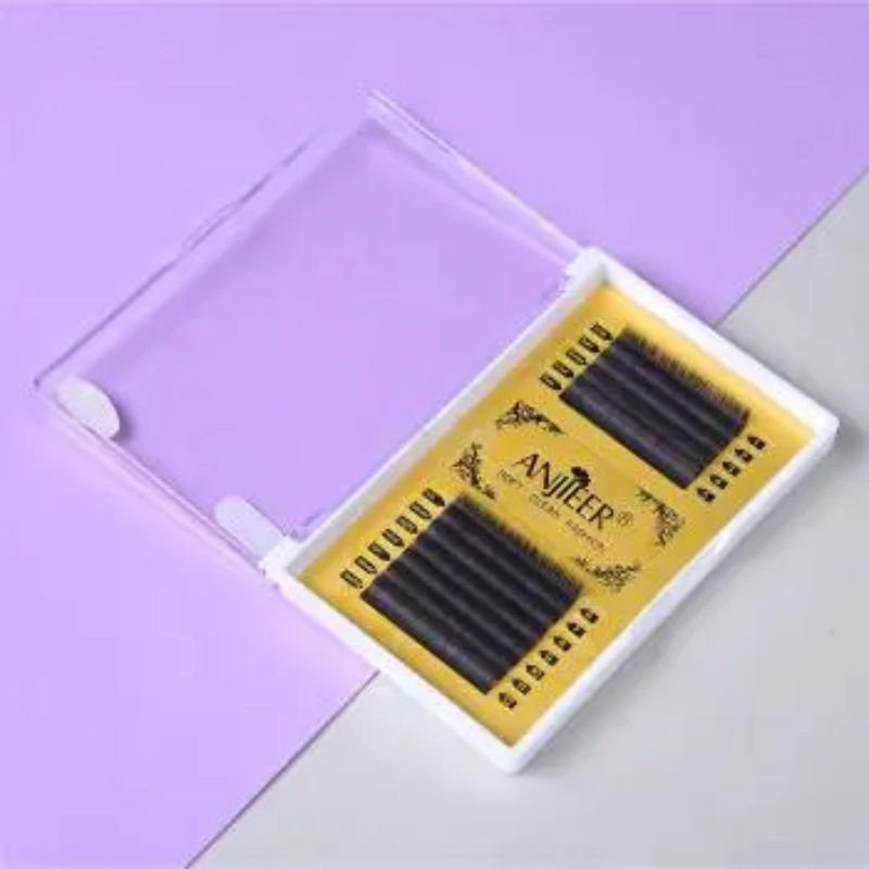 Anjieer Grafted Eyelashes Mink Single Tuft Hair Flower Naturally Soft Planting False Eyelashes details Picture