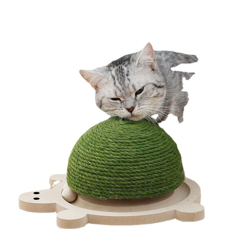 New pet supplies: Turtle scratch-resistant and durable cat scratching plate, stable and sturdy, no shedding when rubbing the cat's claws, boring scratching post, cat toy Application Scenario