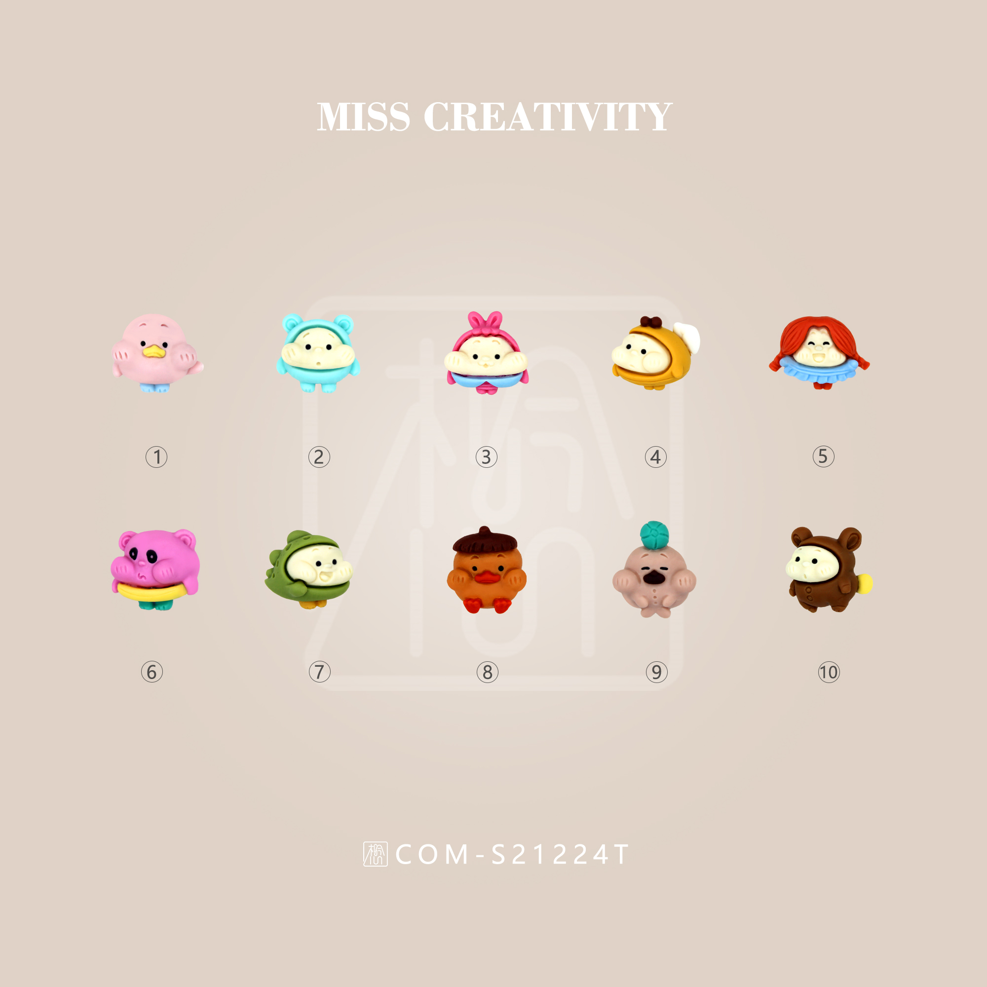 Miss creative pout small animal DIY handmade resin patch shoes flower mobile phone shell Photo frame accessories Button hat clothing accessories Nail accessories Refrigerator sticker head accessories Car accessories accessories Factory 21224 thumbnail