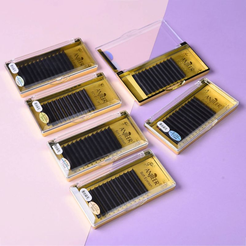 Anjieer Implant Eyelash Grafting False Eyelash Silk Flat Hair Mink Hair Air Single Root Natural Soft 12Mm Application Scenario