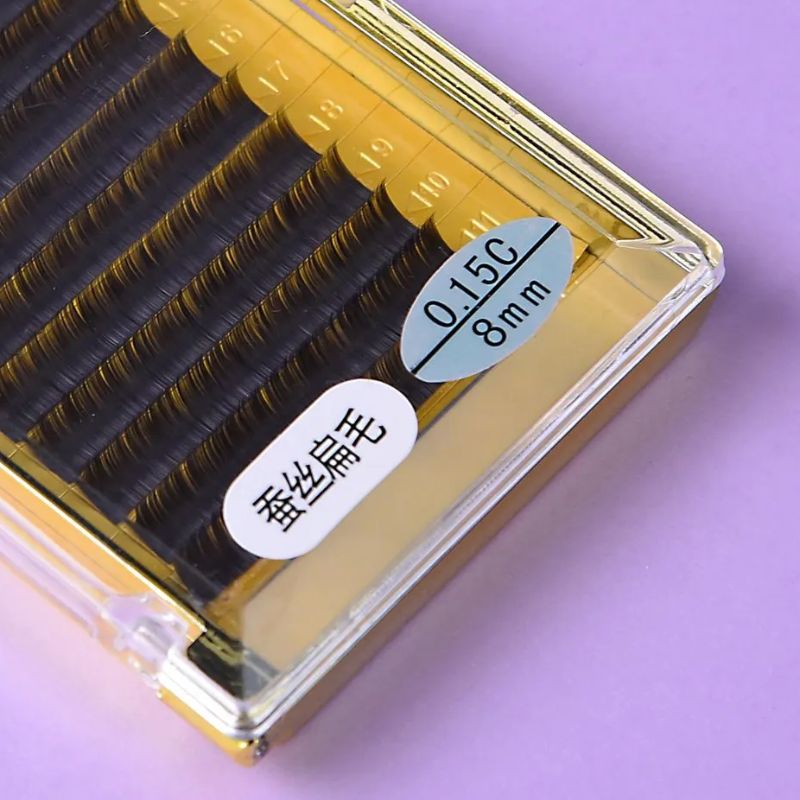 Anjieer Implant Eyelash Grafting False Eyelash Silk Flat Hair Mink Hair Air Single Root Natural Soft 8Mm details Picture