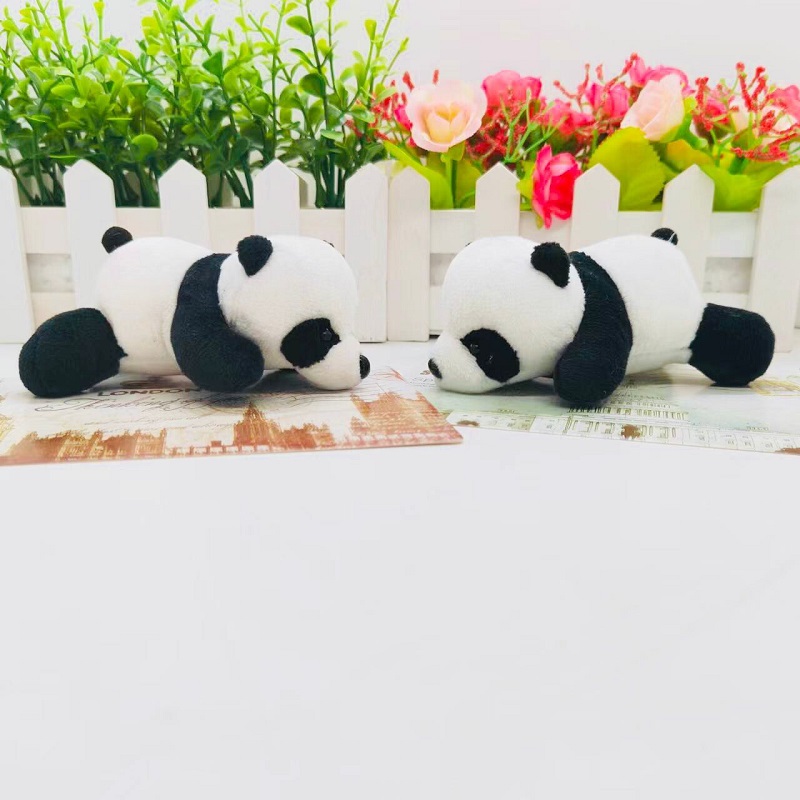Senbao Monkey 01 Panda Plush toy Keychain Pendant, Bear bag doll, schoolbag pendant, small gift event, giving away children's clothing accessories, cute pic 7