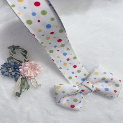 Manufacturers Direct Sales Of New 4 Cm Double-Sided Polka Dot Jewelry With Packaging Belt