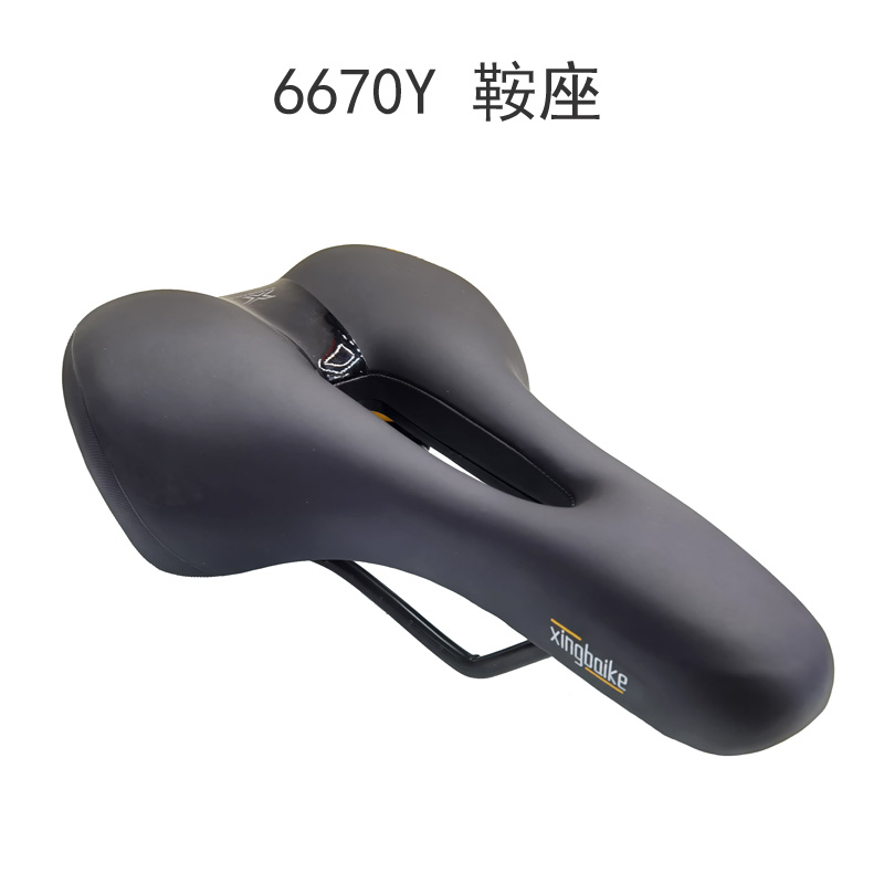 6670Y鞍座（带硅胶,无尾灯）自行车鞍座山地车坐垫鞍座单车座垫车座 座垫包