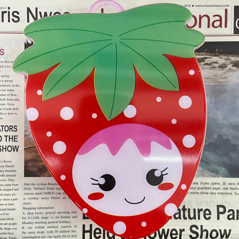 Square storage box printed big strawberry cute cartoon plastic storage box