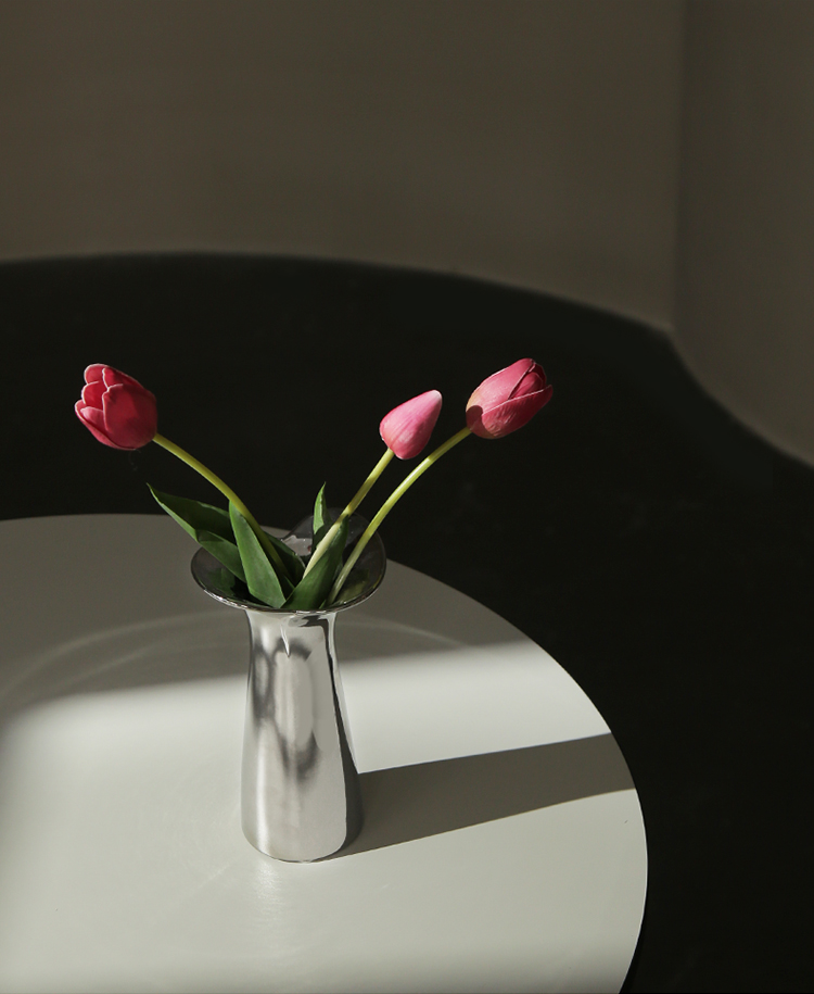 义乌好货 陶瓷 电镀色 鱼尾花瓣 玻璃花瓶 高档轻奢现代简约 客厅插花瓶摆件详情6