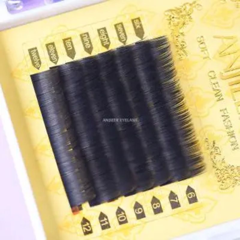 Anjieer Grafted Eyelashes Mink Single Tuft Hair Flower Naturally Soft Planting False Eyelashes Item Picture