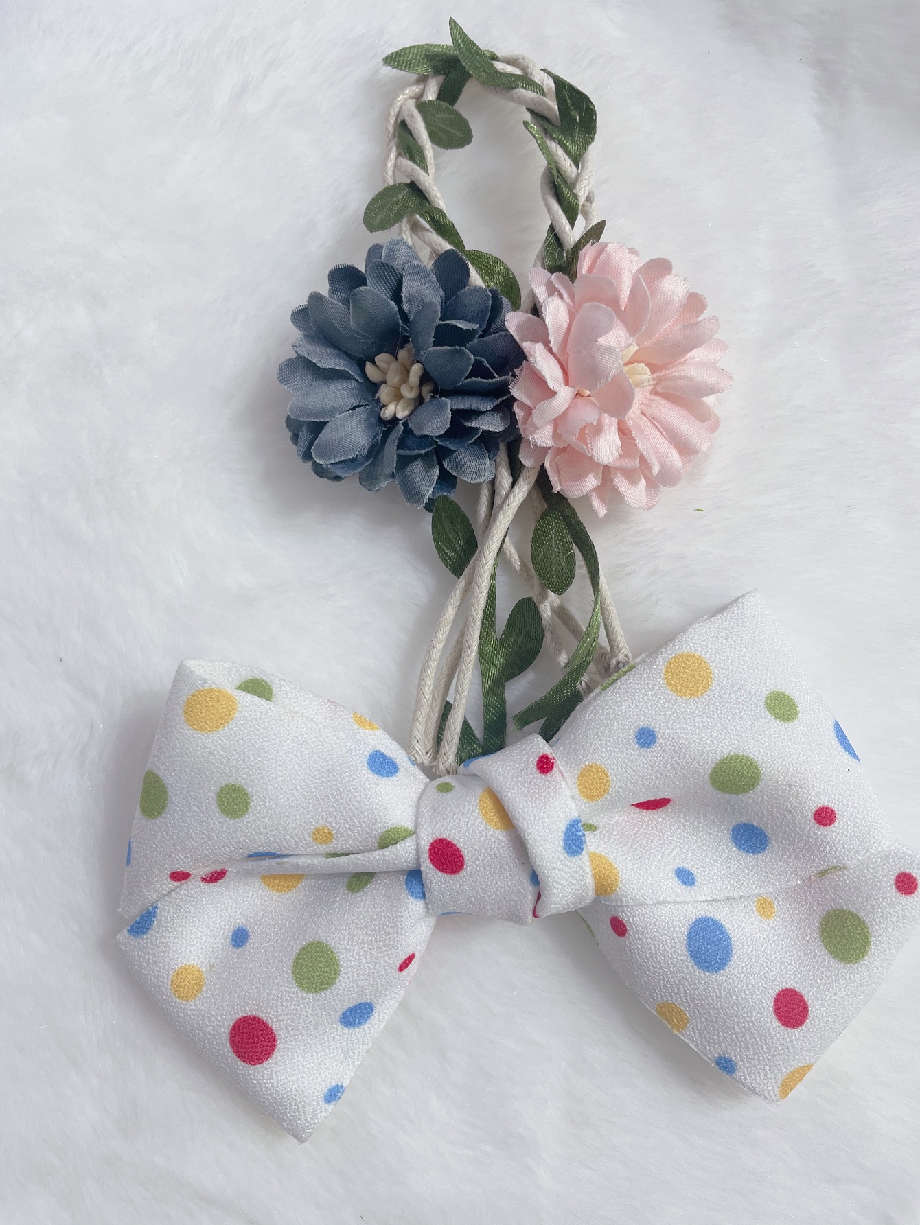 Manufacturers Direct Sales Of New 4 Cm Double-Sided Polka Dot Jewelry With Packaging Belt Application Scenario