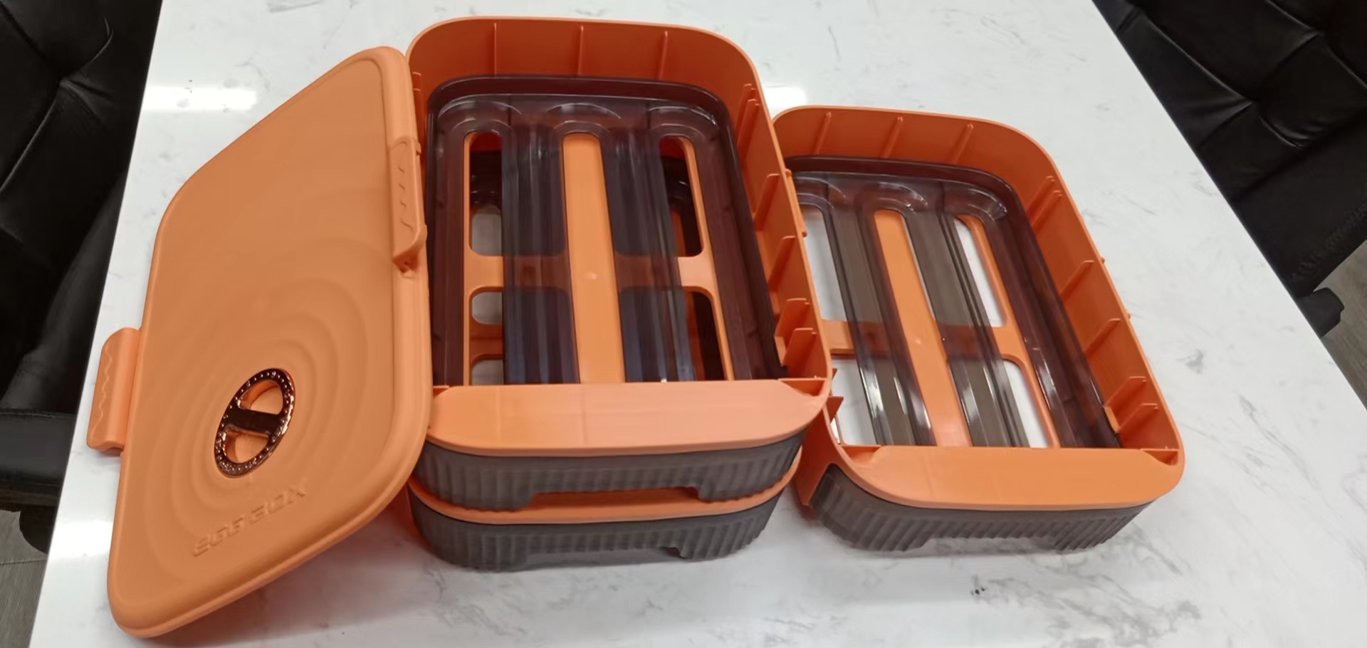 Refrigerator Egg Box Drawer Type Household Egg Storage Box Food Grade Fresh-Keeping Box Application Scenario