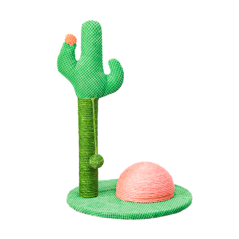 New pet supplies: Cactus cat paw board for grinding PAWS to relieve boredom and self-entertainment, cat climbing frame with ball to play with cats, pet toy Item Picture