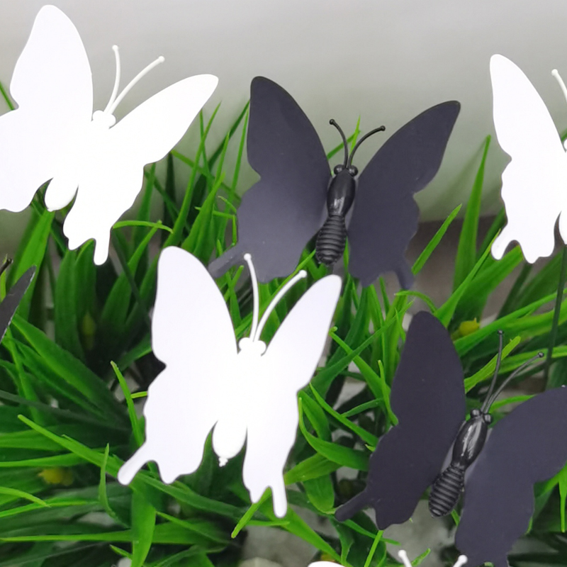 4.5Cm Black And White Single-Layer Butterfly Garden Plug-In Decorative Arts And Crafts Ground Flower Insertions Item Picture