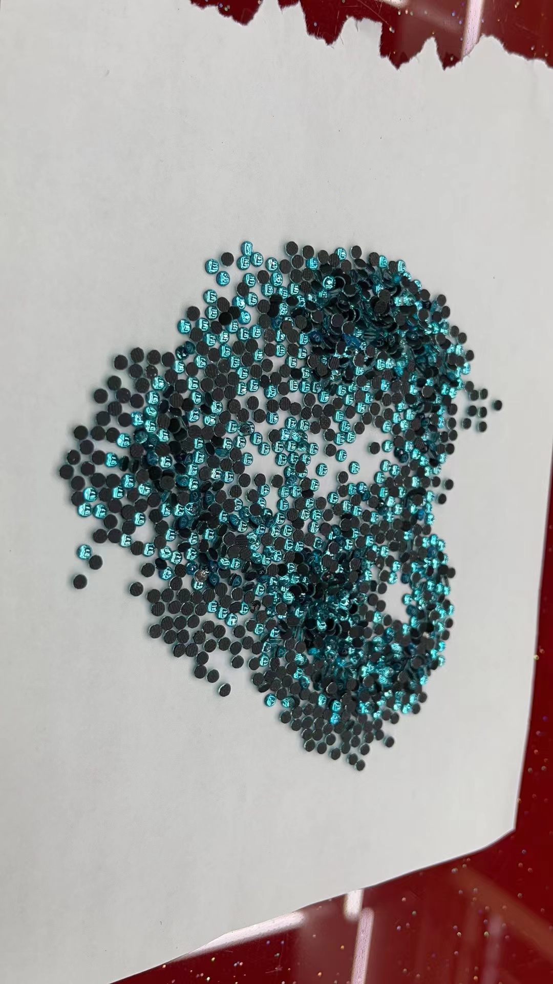 水晶玻璃平底水钻服装辅料热熔胶底 蓝色烫钻diy饰品配件