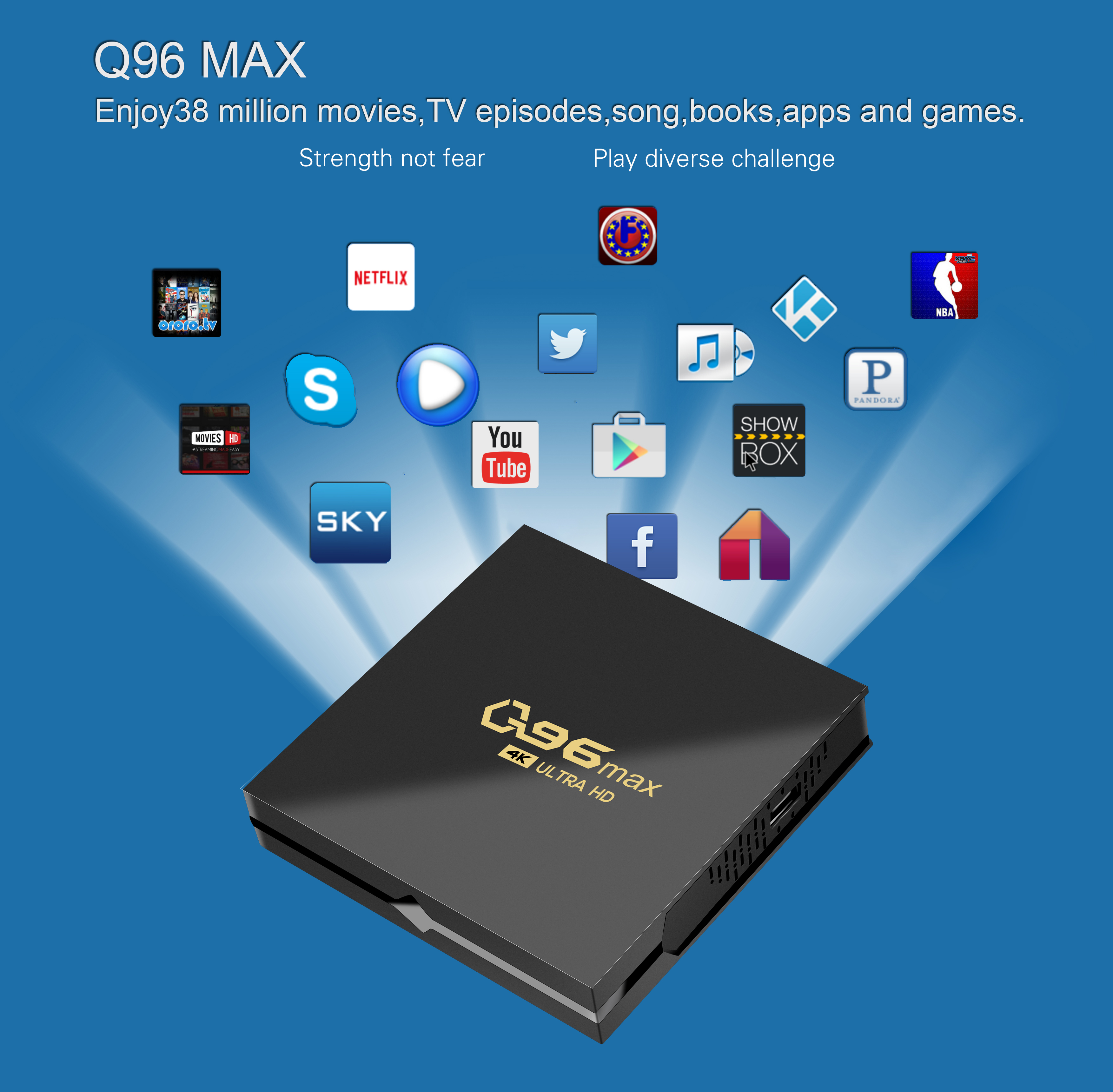 Q96 MAX Android 10 network TV set-top BOX amlogic Jingchen 4K TV BOX Foreign trade TV box cross-border e-commerce