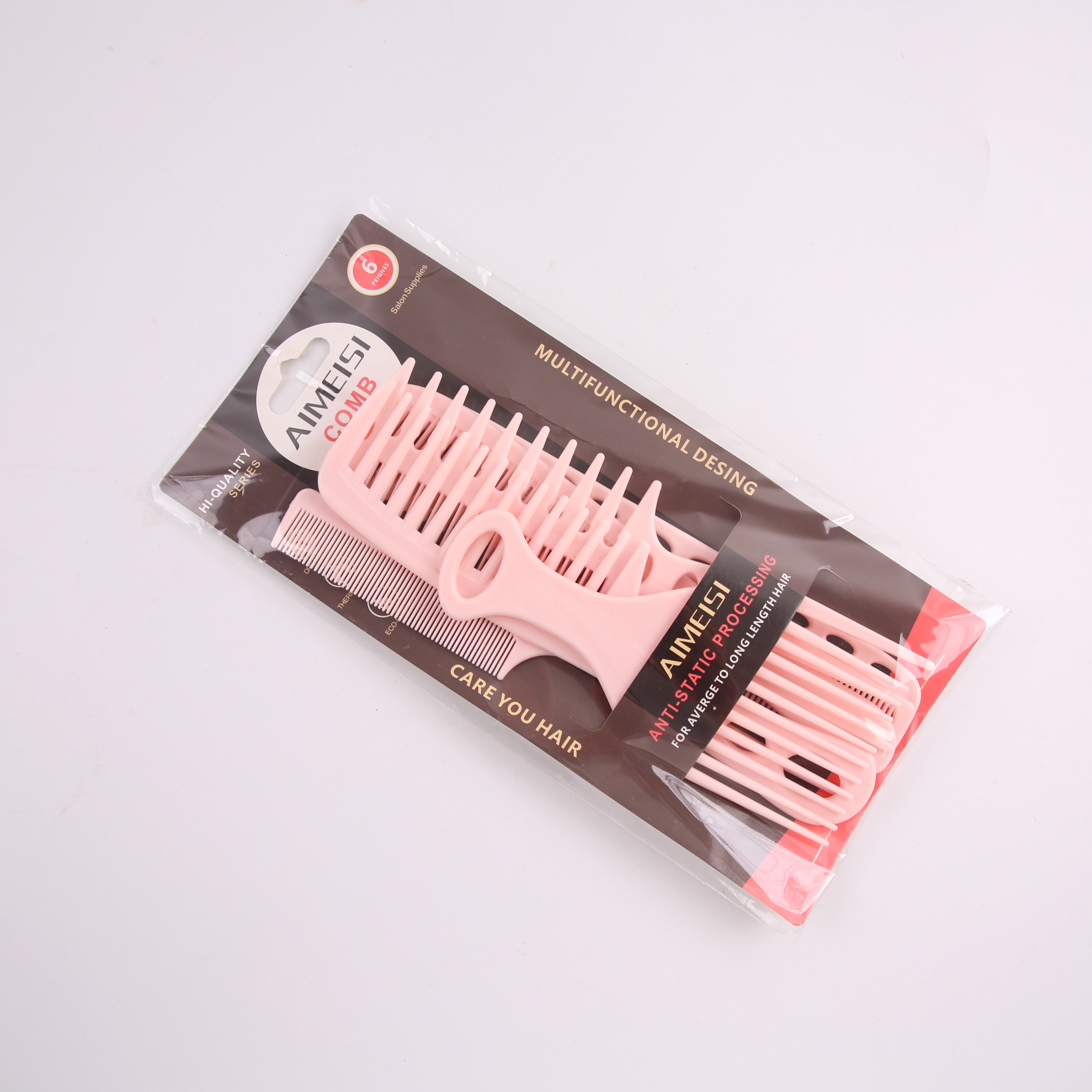 Simple shampoo comb candy color plastic comb portable portable comb home comb promotional gift hair comb thumbnail