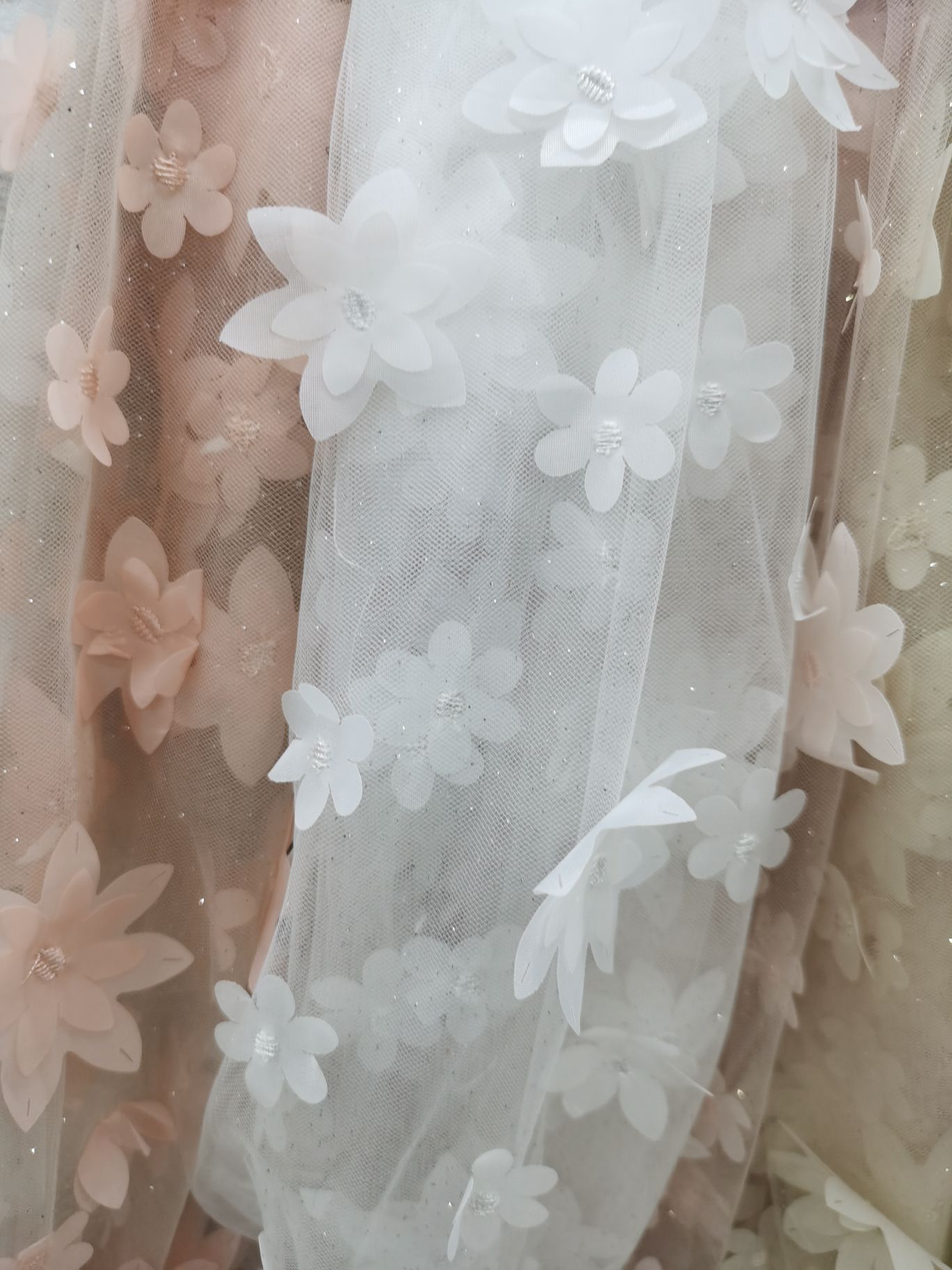 Gauze Applique Small Highlights Gauze Multi-Layer Applique Specification drawing