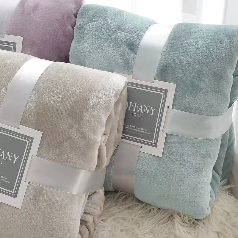 Solid Color Flannel Blanket Coral Fleece Blanket Farai Fleece Gift Blanket Air Conditioning Blanket Specification drawing