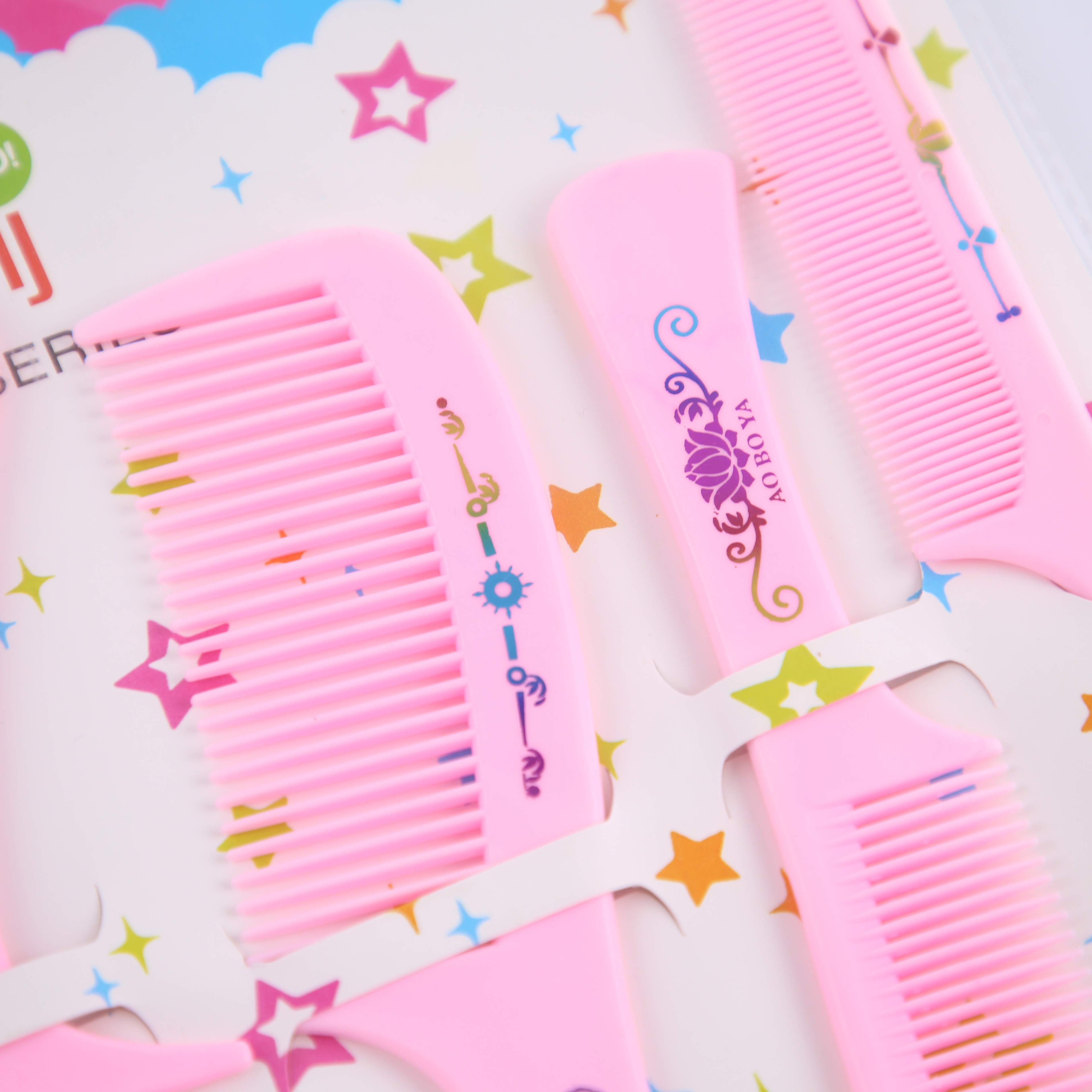 Hair Products Wheat Fragrance Plastic Comb Simple Head Comb Hair Comb Supermarket Supply Wholesale details Picture