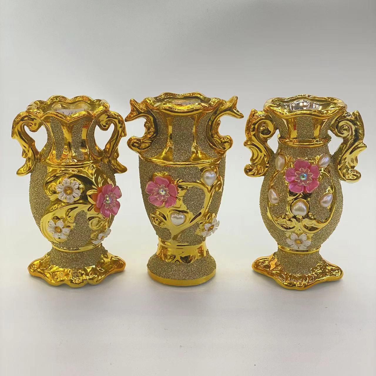 Golden Castle Vase