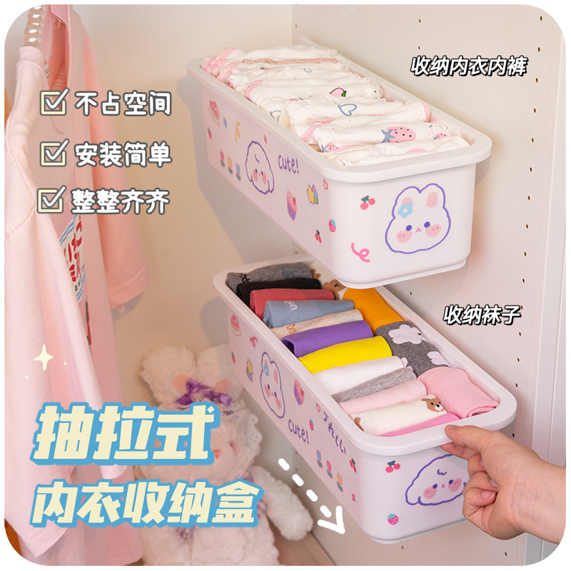 Pull-out underwear storage box