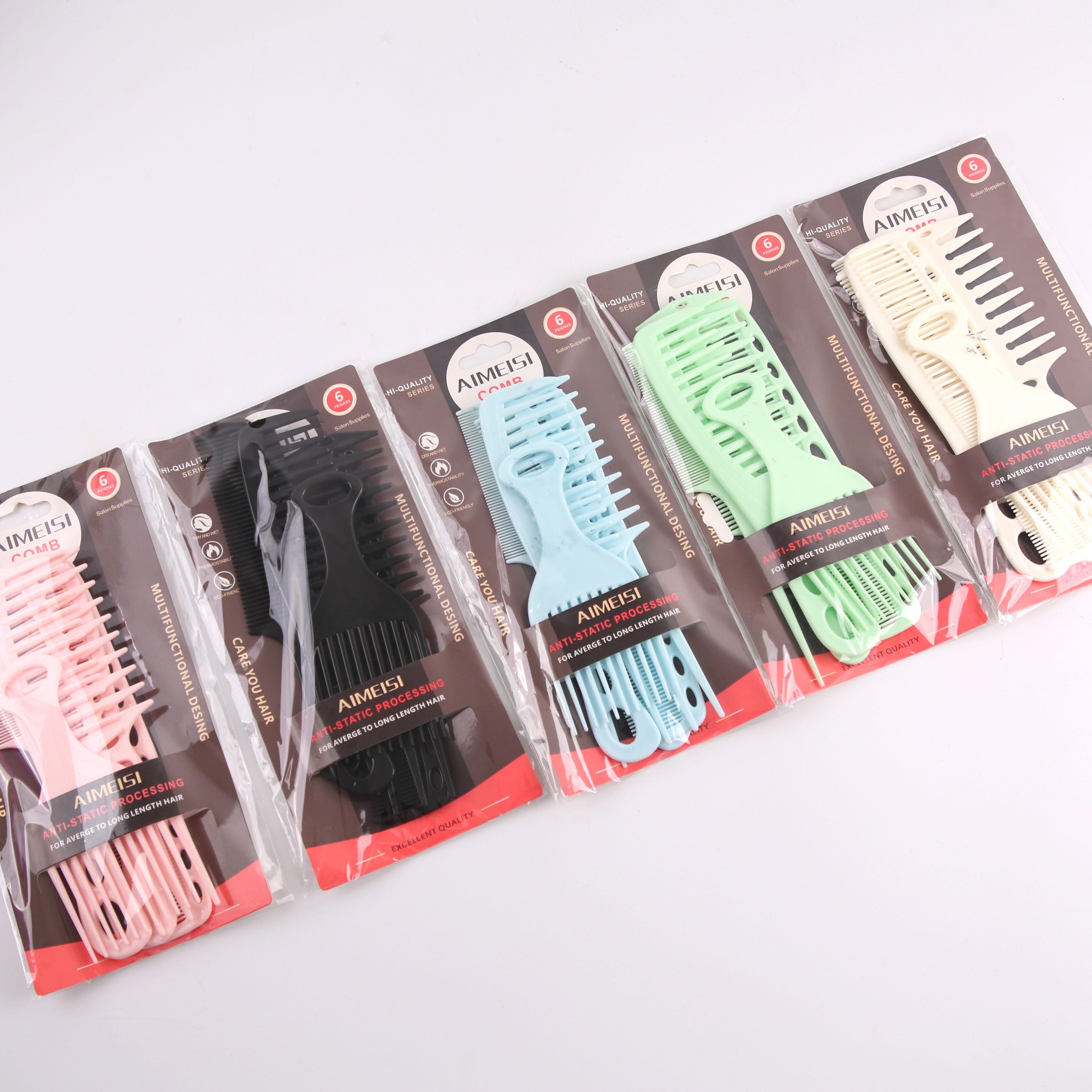 Hair Products Wheat Fragrance Plastic Comb Simple Hair Comb Household Hair Comb Supermarket Supply Batch details Picture