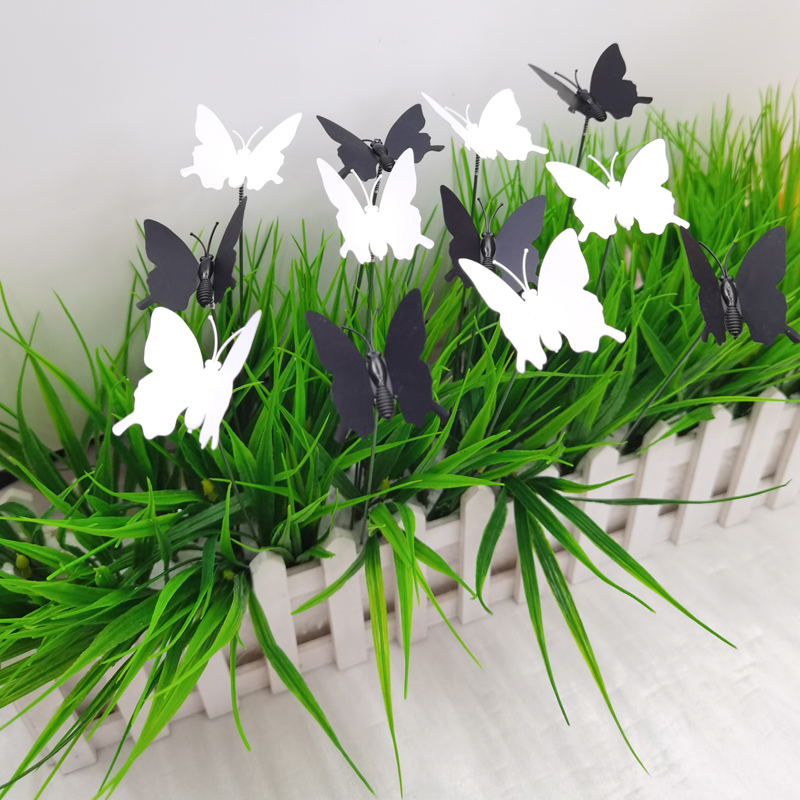 4.5Cm Black And White Single-Layer Butterfly Garden Plug-In Decorative Arts And Crafts Ground Flower Insertions Specification drawing