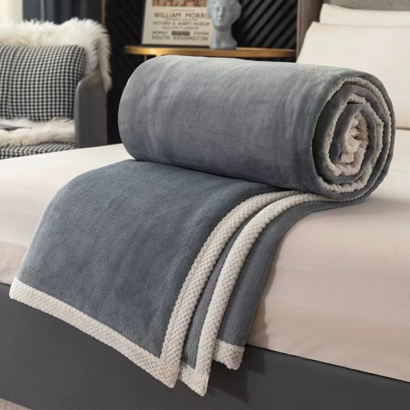Double Thickened Milk Fleece Blanket Flannel Blanket Winter Sheet Blanket Nap Blanket Application Scenario
